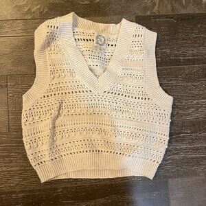 Francesca's cropped knit sweater vest